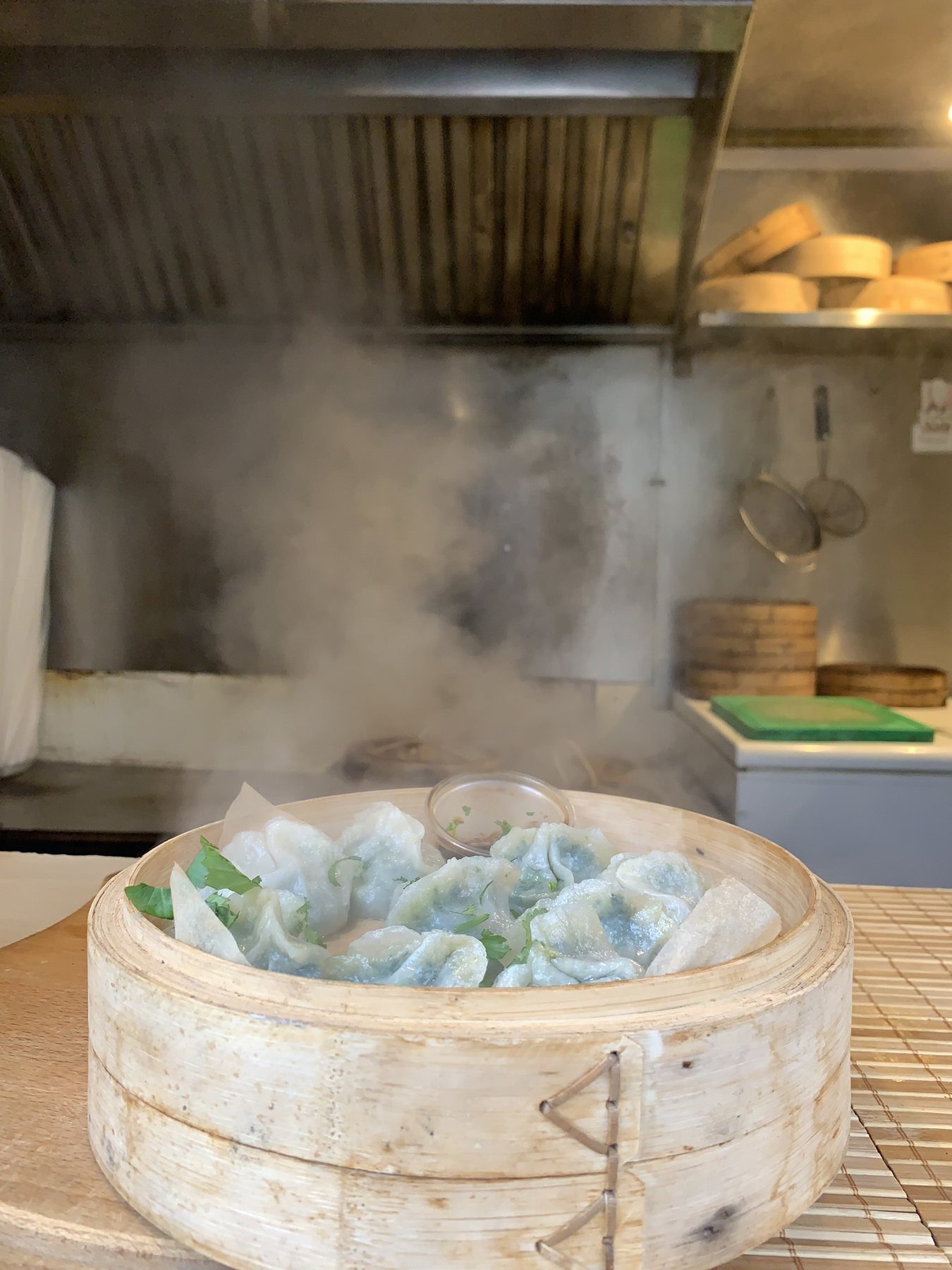 Pierożki dim sum w parze